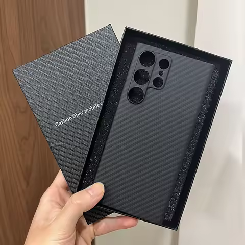Aramid Carbon Fiber Protector Phone Case Cover On For Samsung Galaxy S22 S23 S24 S25 Plus Ultra 5G S