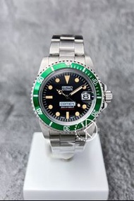 【定制】Seiko Mod Automatic Watch 40mm 復古潛水款 綠色鋁圈COMEX面 精工改裝自動機械錶