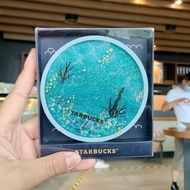 (預訂)(新款) Starbucks 星巴克 海洋風 深海 流沙 圓形杯墊