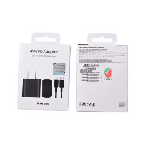 Samsung 45W Usb C Charger Galaxy S25 Ultra S24 Ultra A56 A36 A55 F56 M56 Z Fold 6 5 Tab S10+ US Adap