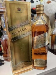 尊尼獲加 舊裝 金牌 威士忌 18 年 向左走 Johnnie Walker Gold Label 18 Years Old Blended Scotch Whisky (Old Bottling) 43% 750ml