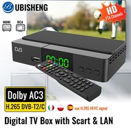 【Expert Recommended】 Dvb-T2 Digital Tv Box 1080p Dvb Cable Digital Ubisheng U6 With Hdmi Scart Lan Port For Hd/old Tv Set Box