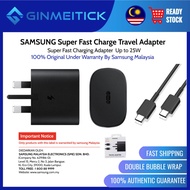 25W Samsung Fast Charger Travel Adapter (25W) with Type-C to Type-C Cable | EP-TA800| Black