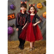 costume kids halloween kids Children's Halloween Vampire Costume - Suitable for Boys & Girls