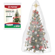 Clear Christmas Tree Bag 9 FT, Waterproof Upright Christmas Tree Cover for Storage, Moving & Disposa