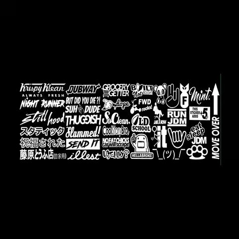 car STICKER DECAL PACK car window Stickers for JDM KDM slammed race drift