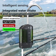 Automatic Intelligent Sensor Fishing Oxygen Pump Portable Air Pump with Bait Light Water Pump Functi