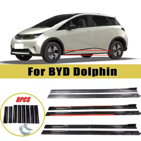 Universal 2m/2.2m Car Side Skirt Extension SplitterBumper Racing Side Wing Bumper Lip Side Spoiler F