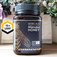 MANA KAI MANUKA HONEY UMF 15 + , 500G, PREMIUM NEW ZEALAND HONEY