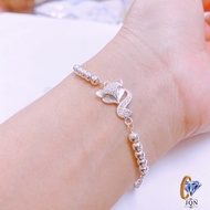 Lắc tay bạc hồ ly may mắn tình duyên chất liệu bạc ta sáng đẹp / JQN Official Store cam kết bạc chuẩ