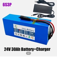 18650 6S3P 24V 30Ah / 20Ah Li-ion Battery Pack – Rechargeable for E-Bike Scooter