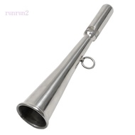 RUN Stainless Steel Loud Air Horn Replacement Marine Handheld Foghorn with Removable Mouthpiece  Dec