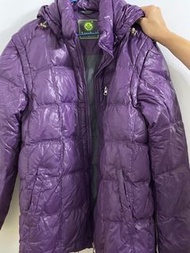Leaveland紫色羽絨褸
