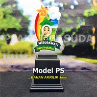 MODEL PS AKRILIK 3mm Plakat Wisuda Piala Wisuda Anak TK/PAUD