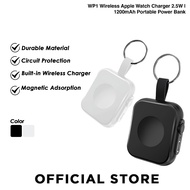 WP1 2.5W Wireless Ma-gnetic Apple Watch Charger | 1200mAh Portable Power Bank | USB-C Fast Charging