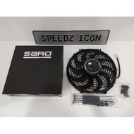 SARD Tornado 12 inch 195Watt Super High Speed Radiator Condenser Air Cond 12" Fan Push & Pull Black 