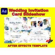 [AE Template] 2022 Wedding Invitation Card Slideshow After Effects Template Duration 30 Sec. High Re