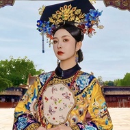 Full Set of Original Cixi Empress Dowager Shirt Antique Clothing Replica Phoenix Qing Dynasty Clothi