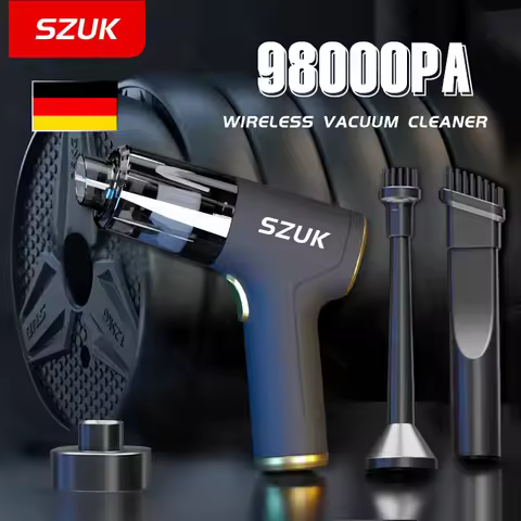 SZUK 98000PA Car Vacuum Cleaner Wireless Portable Cleaning Machine for Car Home Appliance Powerful H