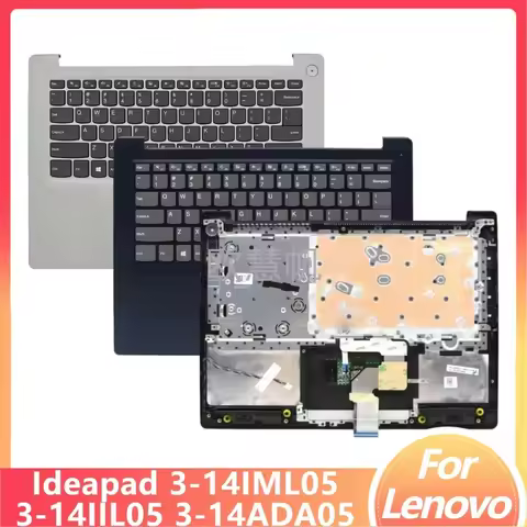 T New Original for Lenovo Ideapad 3-14IML05 3-14IIL05 3-14ADA05 laptop Palmrest Upper Case US Keyboa