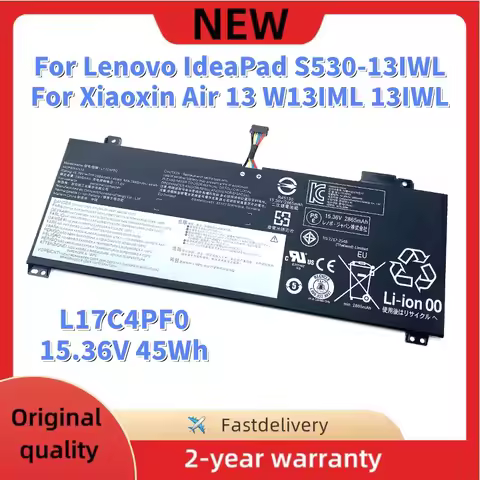 L17C4PF0 Laptop Battery For Lenovo IdeaPad S530-13IWL For Xiaoxin Air 13 13IML 13IWL L17M4PF0 5B10R3