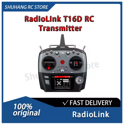RadioLink T16D RC Transmitter User-defined Voice Broadcast Pack 16CH Multiple Languages for Helicopt