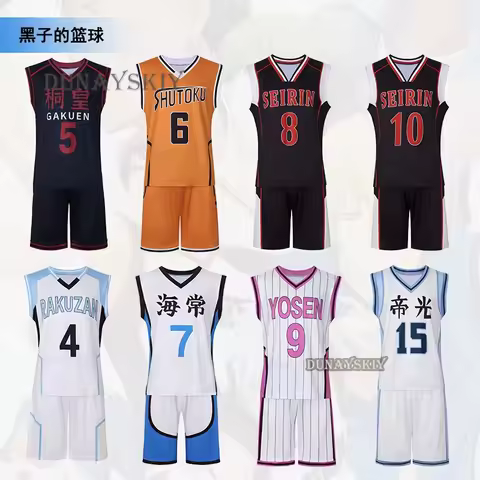 Kuroko No Basuke Basketball Shutoku School No. 6 Midorima Shintaro Uniform School Jersey Tops Cospla