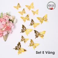Set of 12 Butterflies 3D Wall Stickers Size 812cm Butterfly Decorative Photography Tools