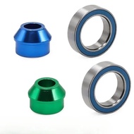 Metal Bearing Adapter and 10x15x4mm Ball Bearing 6893X for TRXS Slash 4X4 Rustler Stampede Upgrade P