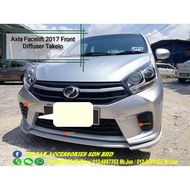 Perodua axia 2017 front diffuser lip lips bodykit skirt depan READY STOCK 