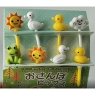 Children's Bento Sticks/ duck Bento skewers/ duck Bento skewers/ Bento skewers/ Bento molds