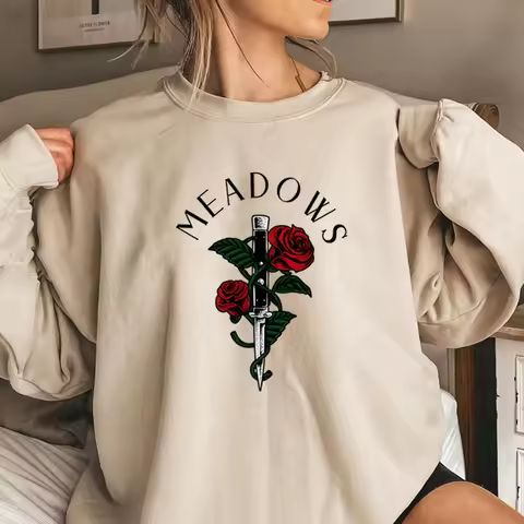 Zade Meadows Sweatshirt Run Little Mouse Hoodie Haunting Adeline Sweater Retro Dark Romance Jumper U