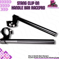 RACEPRO CLIP-ON HANDLEBAR R25 NEW OLD 37 MM AND 47 MM SILVER BLACK R25 V2 R15 Original V4V3