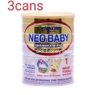 Snow Neobaby Susu Bayi Step 1/0-9 bulan/ 300g x3  Newborn baby Milk