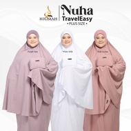 [Plus Size] NUHA TRAVELEASY by TELEKUNG HIQMAH Telekung Travel Material Premium Cotton Micro dan Lyc