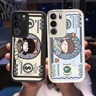 Q-63 Kawaii Black white Case for VIVO IQOO Z9 Y200 U5X T3 Y300 Y19S Pro Lite 5G