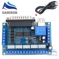 MACH3 cnc 5-axis interface board with stepper motor controller adapter + usb cable