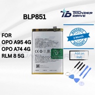 Thunder Drive Battery Compatible For OPO A95 4G A74 4G RLM 8 5G BLP851