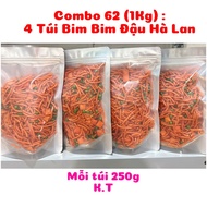 Combo 62: 4 Bags of Pea Chips - New, fragrant and crispy product, each 250g