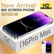 Ada Stok Rentas Sempadan I16 ProMax Telefon Pintar Asal 16G+1T Harga Kilang