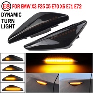 Suitable for BMW X3 F25 X5 E70 X6 E71 E72 2008-2014 Auto Parts LED Dynamic Turn Signal Light Side Sign Mudguard Indicator Light