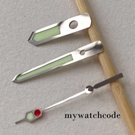 ️ C3 Silver Watch Lume Green Nh35a Hand Fit 7s26 6R15 4R35 7002 Movement Replacement