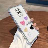 เคสกันกระแทก Note9ProMax RedmiNote9s เคสโทรศัพท์สำหรับ Redmi NOTE 9 PRO Note 9S พร้อมลวดลายรูปหัวใจส