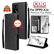 CASING DOMPET OPPO A16 FLIP LEATHER CASE PREMIUM-FLIP WALLET CASE KULIT UNTUK OPPO A16 FLIP - CASING DOMPET-FLIP COVER LEATHER-SARUNG BUKU HP
