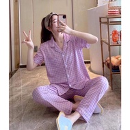 【In stock】20 more designs available Cotton Pajama Sleepwear Set for women