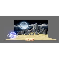 3d painting. stickers for aquariums, arowana fish tanks (back painting)