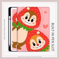 Chip 'n' Dale DISNEY ipad case for mini4/5/6/7 10.2 gen7/8/9 air4/5/6/7/8 new air pro11 gen12 genera