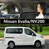 Magnet Car Window Sunshade for Nissan Evalia/NV200 Car Curtains Anti-Mosquito Car Sunshade UV Protec