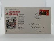 1970 declaration of Arbroath First day cover首日封