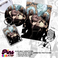Sosuke Aizen Bleach Anime Collectible Photocard Button Pin Keychain - Pins ATBP